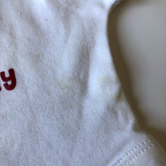 Preemie Baby One-Piece Set Red and White Onesies - Picture 12 of 12